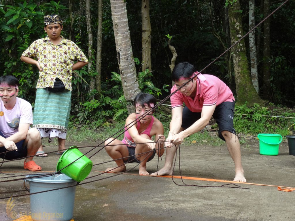 Fortinet, Toxic Waste Games, Bali, Garden Team Building