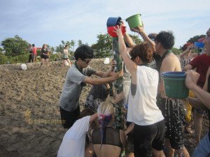 NetCcentric, Bali, Beach, Team, Building Olympic Game Phase Water Tower Game