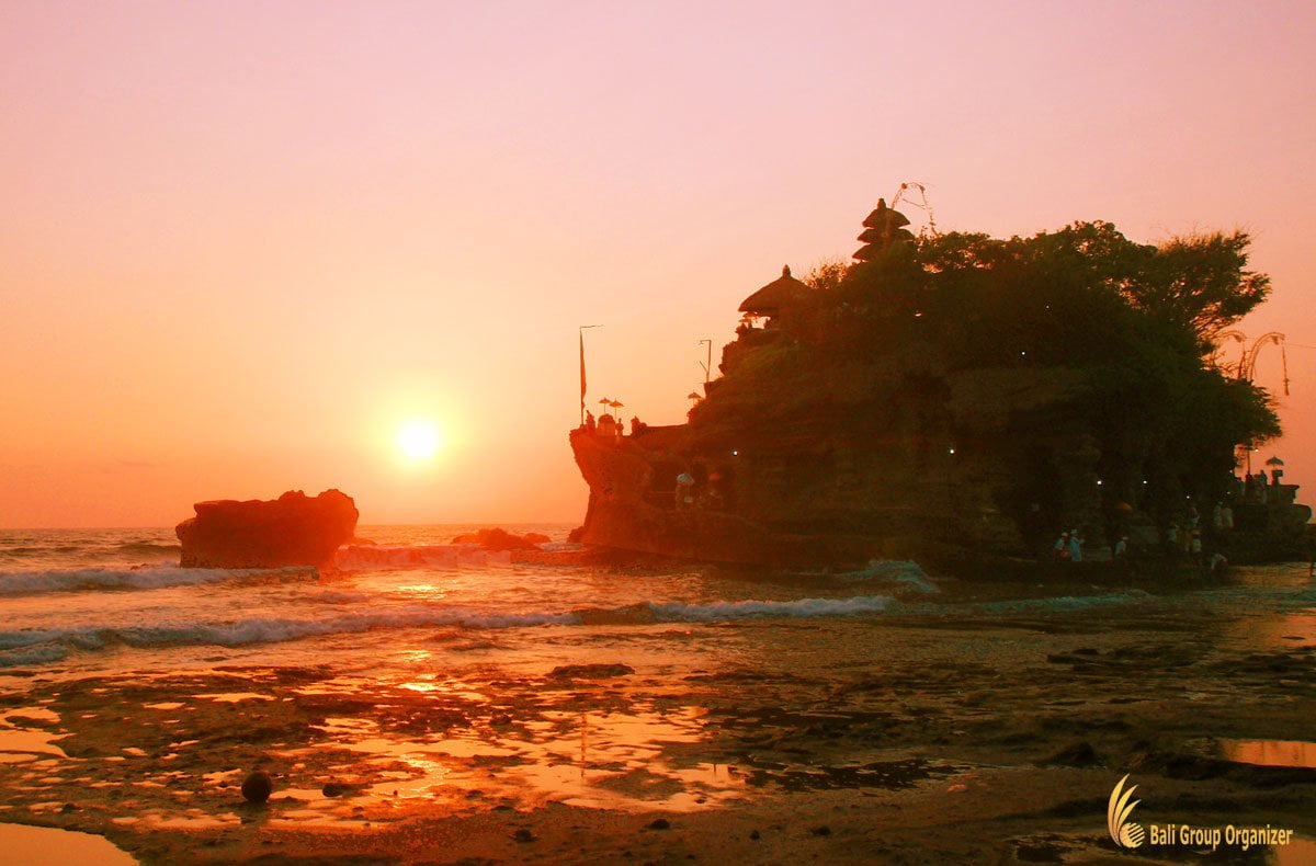 tanah lot, bali, temple, sunset