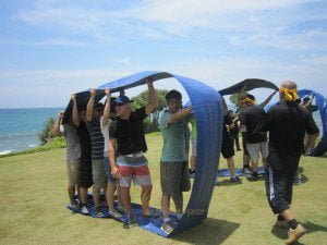 Emerson Climate Technologies Garden Team Building Amazing Race Phase Bulldozer Wheel Game