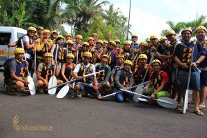 HSBC Bank, Jakarta, Bali, White Water Rafting, Group Photo