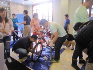 fireEye, singapore, bali, csr, corporate, social, responsibility, charity, orphanage, bali csr, bali charity, bicycle reconstruction, FireEye group