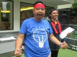 sarihusada generasi mahardika, sarihusada, garden team building, team building, bali, the trans hotel, seminyak, fun games, games