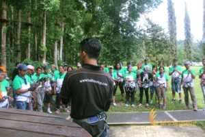 warisan group, warisan group briefing, group briefing, bali treetop adventure