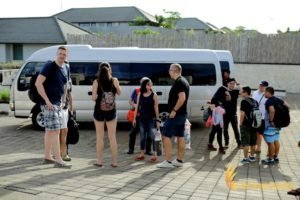 Singapore Software Company group join the car in Bali