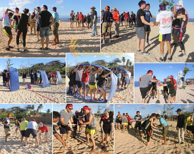 race games, competition games, beach team building, team building, bali beach team building, group references, mastercard