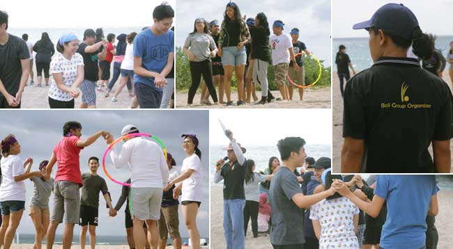 beach team-building experience ice breaking, beach team building, team building, oentoeng suria