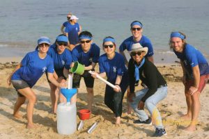 expedia group winner, bali beach team building