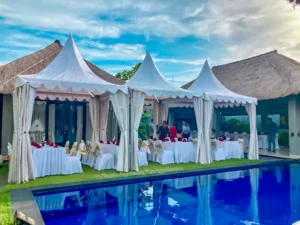 airscream, airscream malaysia, private part, private villa party, bali private villa party, dinner party preparation