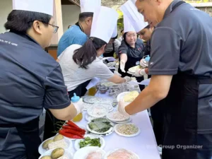 rockwool, rockwool group, balinese cooking competition, bali cooking class, bali group cooking competition, ingredient hunting