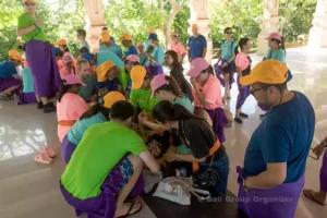 Balinese culture game, Swiss Re Asia, asia group, bali group events, bali vw safari, vw safari uluwatu expedition