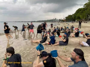 Save Holy Water Game - Bali Beach Team Building fluence energy, fluence energy group, fluence energy group event, beach team building, bali beach team building, bali olympic games