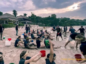 Fluence Energy Group Enjoy Beach Games fluence energy, fluence energy group, fluence energy group event, beach team building, bali beach team building, save holy water, olympic games