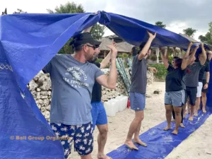 Buldozer Game of Beach Team Building - Fluence Energy Group fluence energy, fluence energy group, fluence energy group event, beach team building, bali beach team building, amazing race games