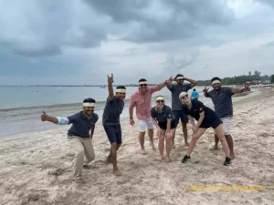 Ice Breaking Beach Team Building - Fluence Energy Group fluence energy, fluence energy group, fluence energy group event, beach team building, bali beach team building, grouping session