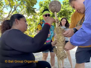 bali traditional games, beach team building, pasific global, pasicif global group, Pacific Engineering & Services, bali incentive trip, bali incentive travel