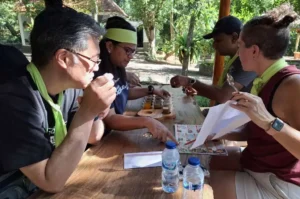 team building, workiva group, uluwatu treasure hunt, coffee plantation, coffee testing