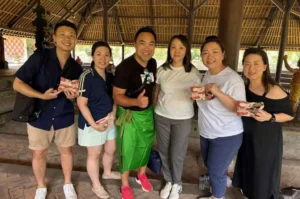 DBS Bank Group Celebrating Challenge Victory DBS Bank Group, outdoor activity, bali team building, bali event planner, bali rural team building, bali adventure