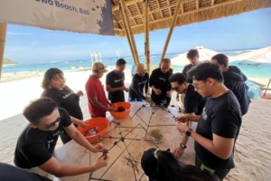 PT Astra Digital, Bali Activities, coral planting, bali group event