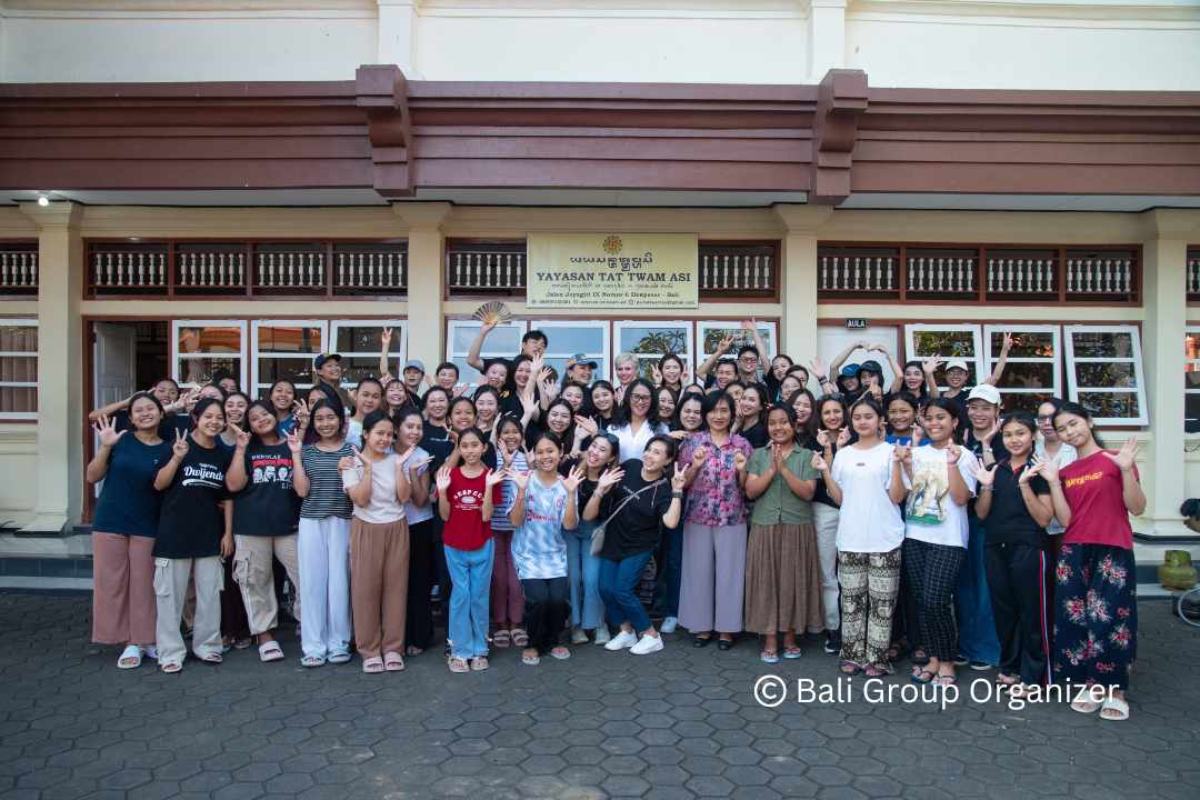Guerlain Group with Children at Orphanage Bali CSR activities, Bali Team Building, Bali Event Organizer