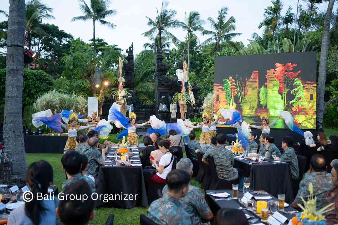 Balinese Dance Contemporer Performance Konica Minolta Group, Bali Event Summit, Bali Incentive Trip, Bali Group Organizer, Corporate Event Bali, Gala Dinner Bali, VW Safari Bali, CSR Coral Planting Bali