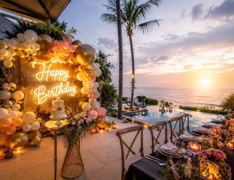 Birthday party in Bali, Bali birthday celebration Bali party planner, Bali group organizer, Bali birthday event, Luxury birthday party Bali, Poolside birthday Bali, Bali private party venue, Bali birthday decor, Bali event organizer